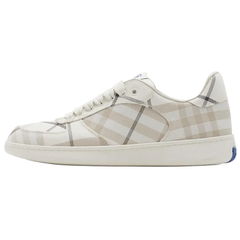 Burberry Terrace Low top Skateboard Shoes Women's Ecru