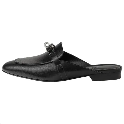 HERMES Oz Closed Toe Slippers Women's Black