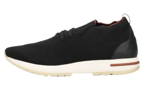 Loro Piana Fashionable and comfortable running shoes, low-top lifestyle shoes, men's black