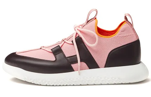 HERMES Duel Low top Casual Shoes Men's Pink