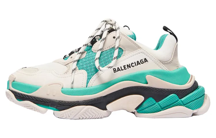 Balenciaga Triple S 'White Green' 2019 Women's