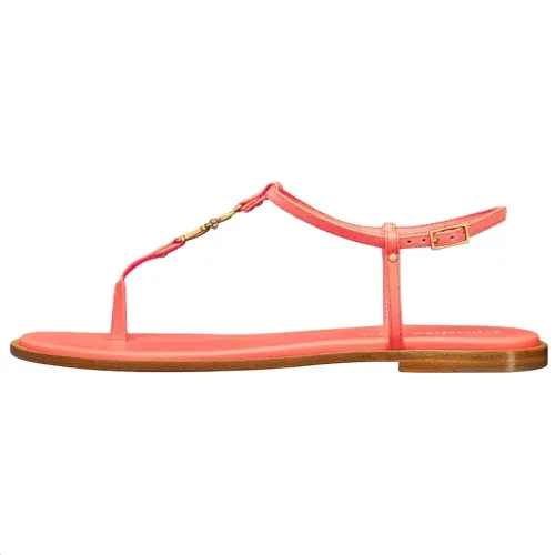 DIOR C'est Dior One Strap Sandals Women's Coral Red