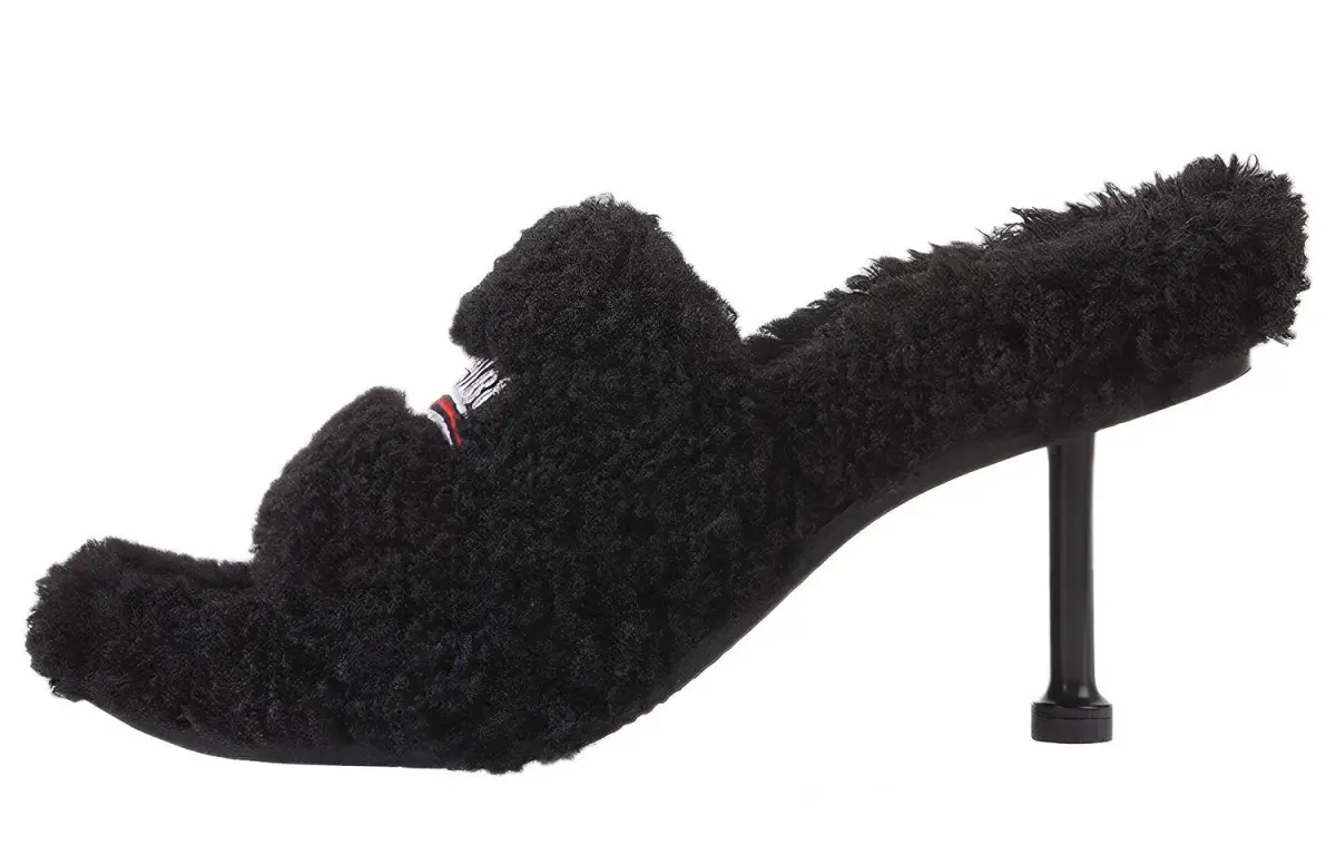 Balenciaga Furry Sandals Women's