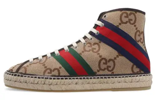 GUCCI Stylish Skateboarding Shoes Men's Beige