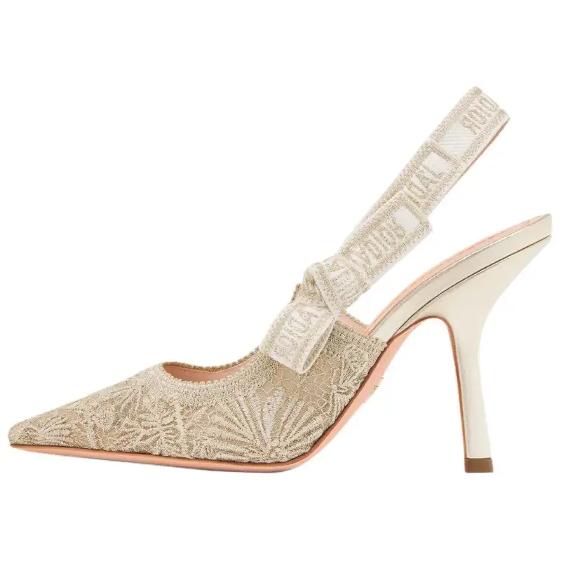 DIOR J'Adior Slim Heel High Heels 10cm Women's Beige
