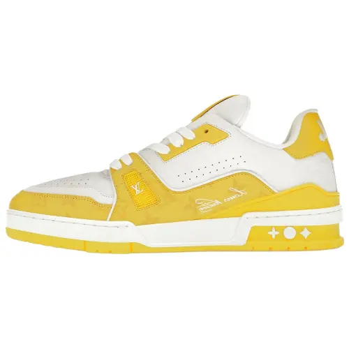 LOUIS VUITTON Lv Trainers 'White Yellow'