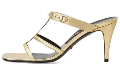 GUCCI 75mm Horsebit-detail Leather Sandals