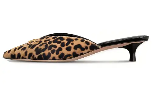 LOUIS VUITTON Stellar Quiet Closed Toe Slippers Women's Tea Brown