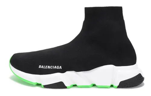 Balenciaga Speed Sock like Design Sneakers Black/Green