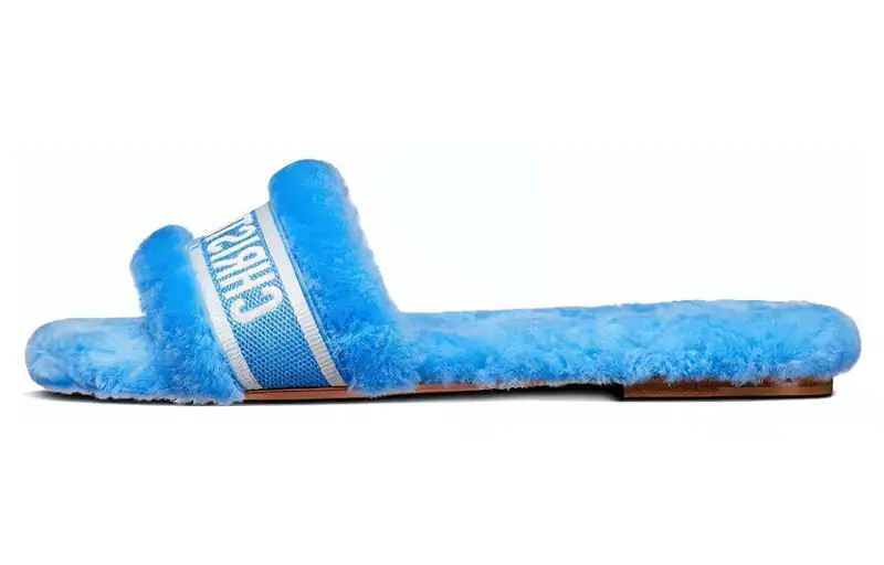 DIOR Chez Moi Quick Dry Slide Slippers Women's Blue