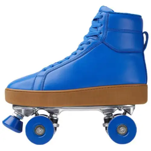 Bottega Veneta Quilt Rollers Leather High top Outdoor Shoes Women's Blue