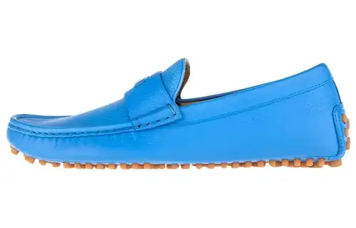 GUCCI Gommino Loafers Men's Blue