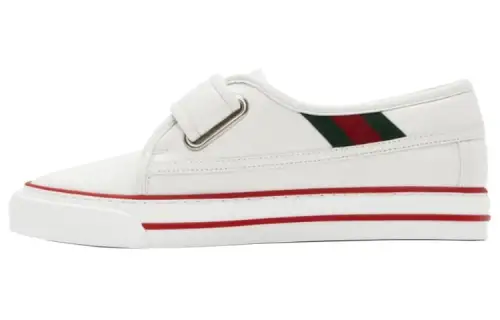GUCCI Tennis 1977 Leather Low top Stylish Skateboarding Shoes Men's White