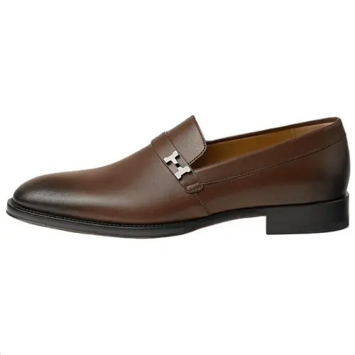 HERMES Julio Loafers Men's Brown