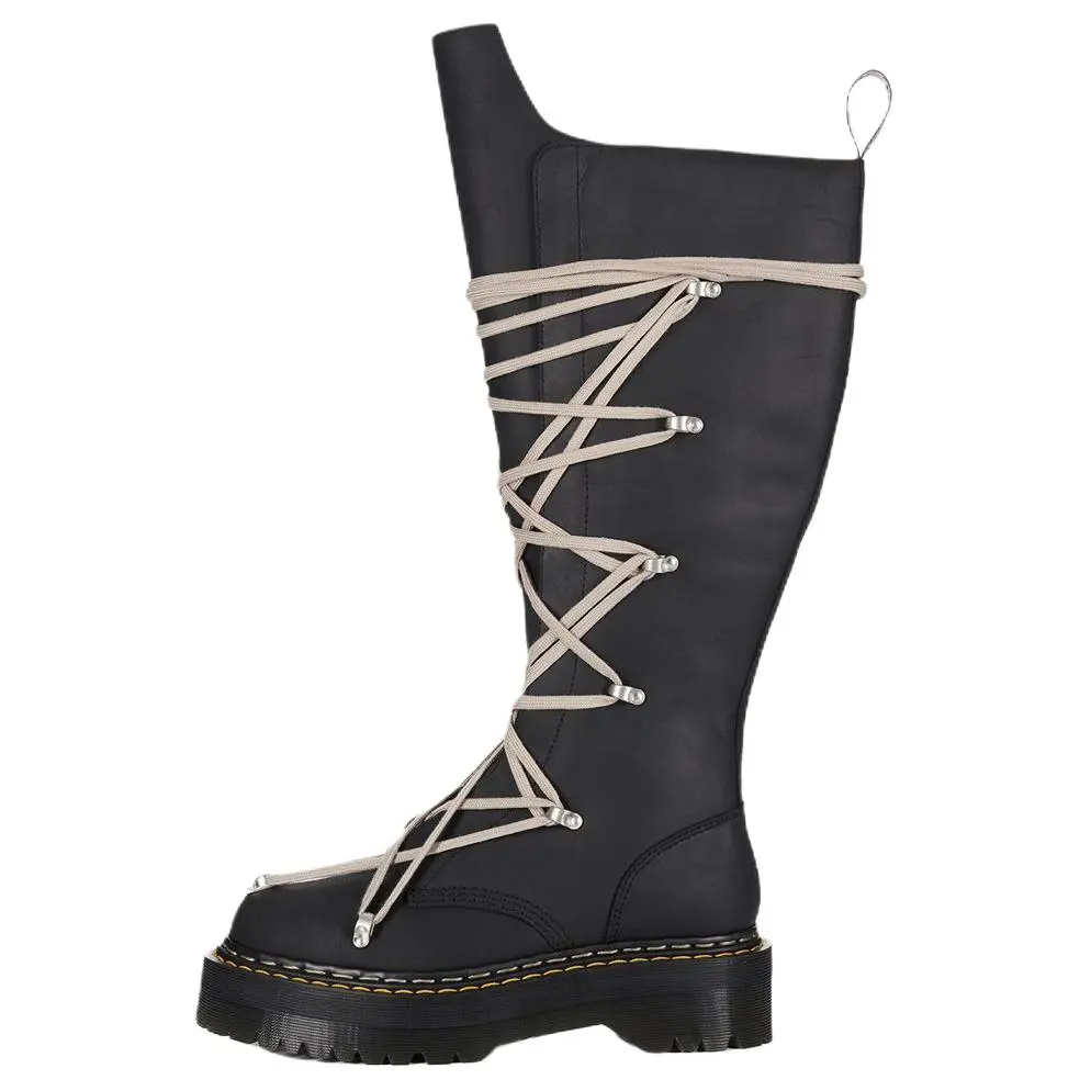 RICK OWENS/RO Dr. Martens Collaboration Knee high Boots Men's Black