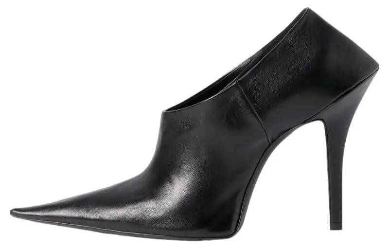 Balenciaga Knife Leather Slim Heel High Heels 11cm Women's Black