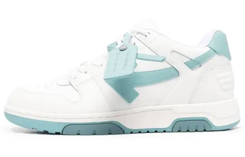 OFF WHITE Out Of Office Ooo Low Tops White Celadon
