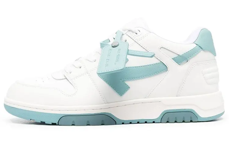 OFF WHITE Out Of Office Ooo Low Tops White Celadon