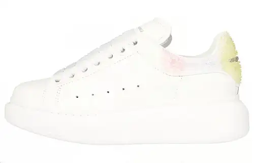 Alexander McQueen Oversized White Yellow Multi Women's