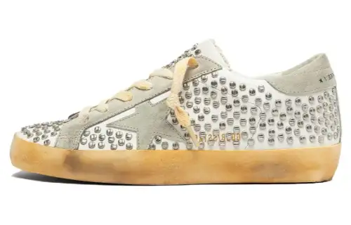 Golden Goose Super Star Leather Low top Skateboard Shoes Women's White