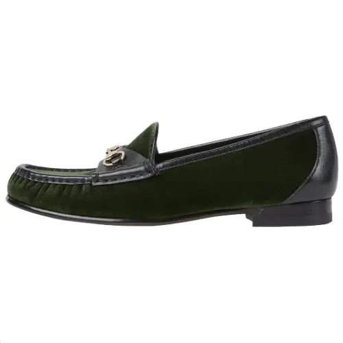 GUCCI Horsebit 1953 Casual Shoes 1.5cm Women's Green