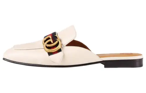 GUCCI Closed Toe Slippers Women's White