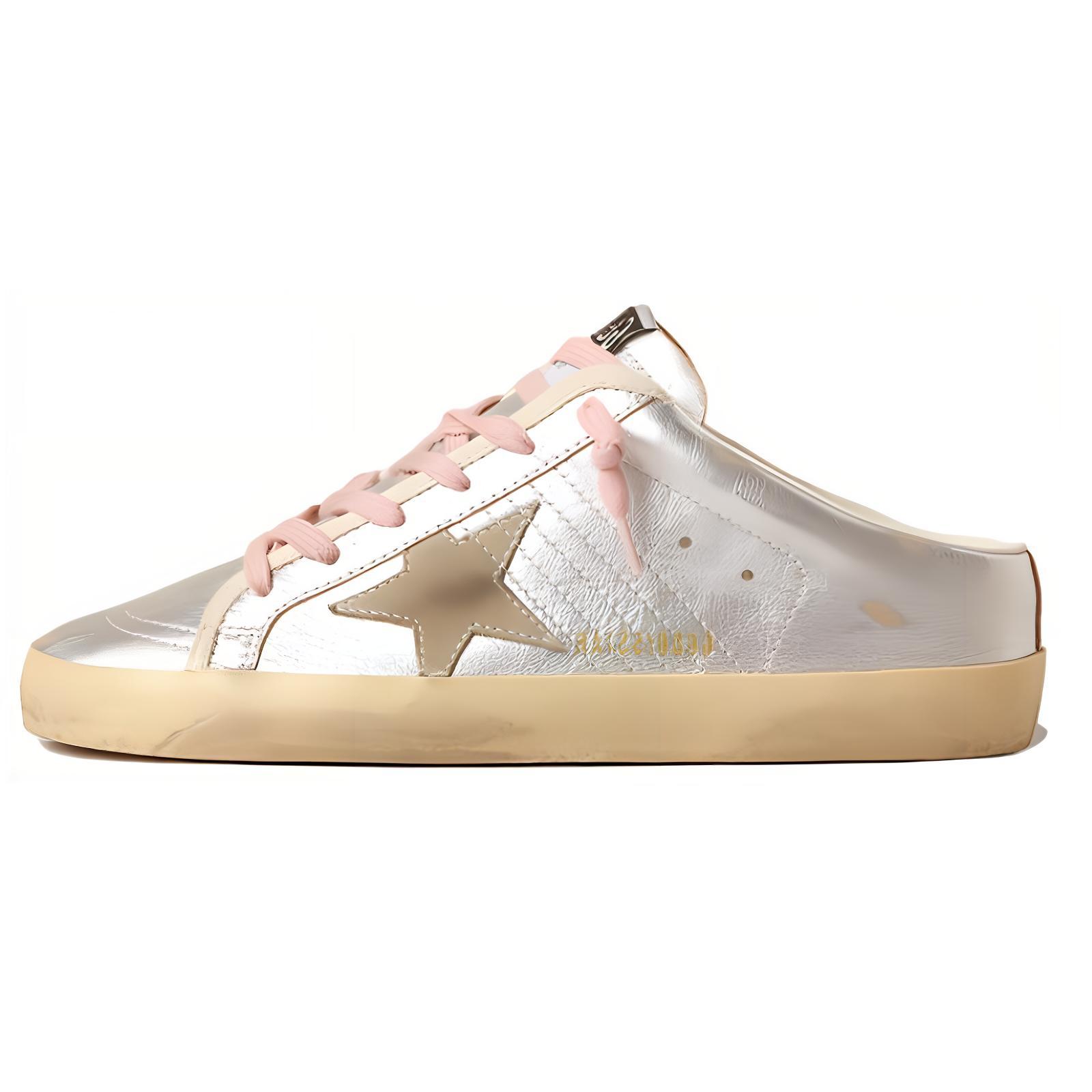Golden Goose Super Star Sabot Closed Toe Slippers Women's Silver