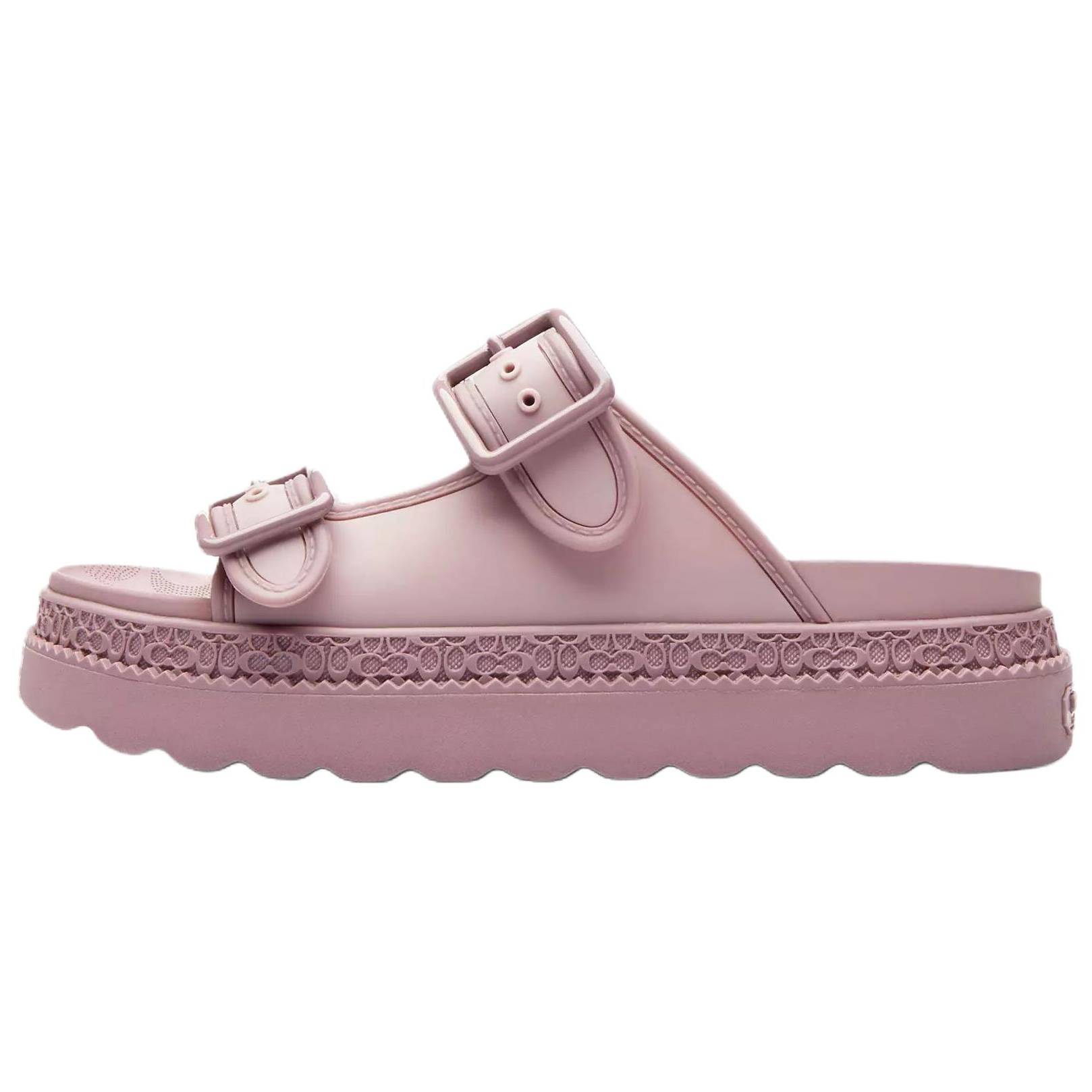COACH Slide Slippers 5cm Women's Pink