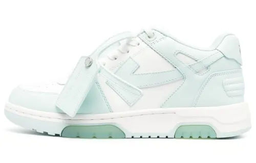 OFF WHITE Out Of Office Low Top Sneaker 'White Teal' Women's