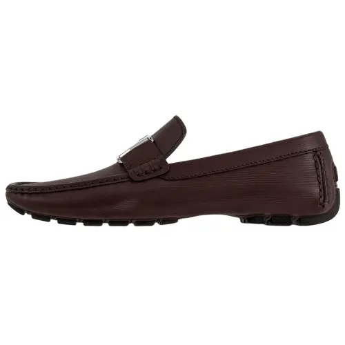 LOUIS VUITTON Monte Carlo Calfskin Loafers Men's Mocha
