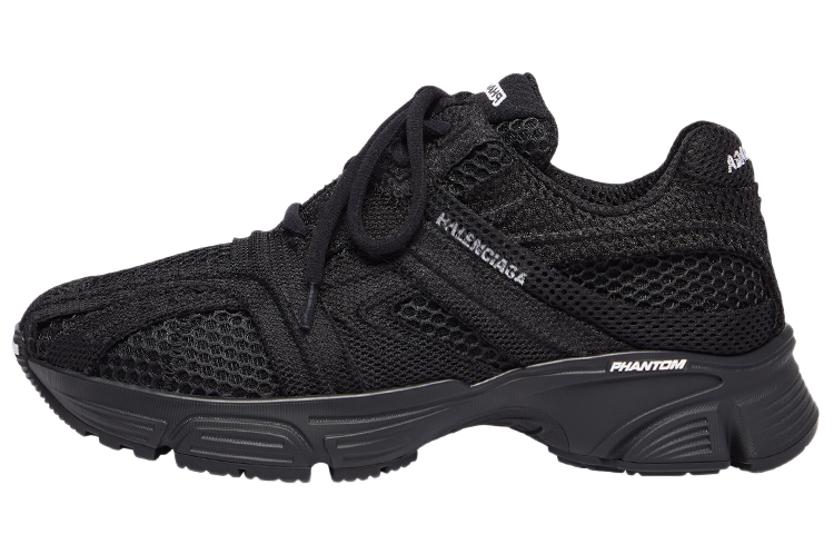 Balenciaga Balenciaga Phantom Fashion Washed Sports Fabric Mesh Low Top Running Shoes Men's Black