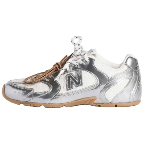 MIU MIU Miu Miu × New Balance NB 530 round toe lace-up moral training shoes thin-soled shoes low-top lifestyle casual shoes women's liquid silver