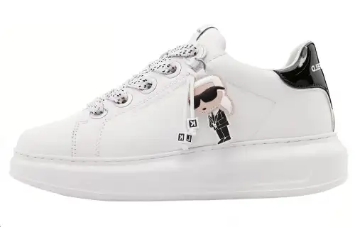 KARL LAGERFELD / Karl Lagerfeld Jeans K/Ikonic Kapri Leather Sneakers Women's