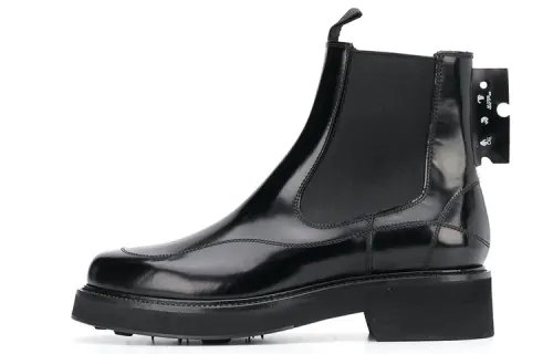 OFF-WHITE lace-up 105mm leather ankle boots Women's