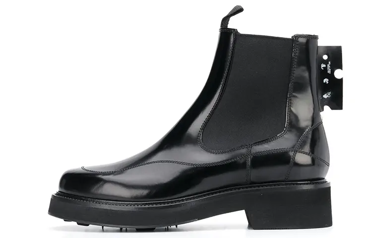 OFF-WHITE lace-up 105mm leather ankle boots Women's