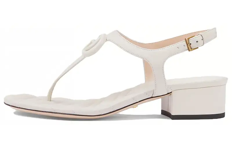 GUCCI One Strap Sandals Women's White