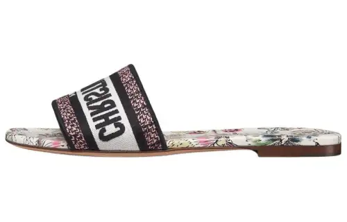 DIOR Dway Slide Slippers Women's Black Pink