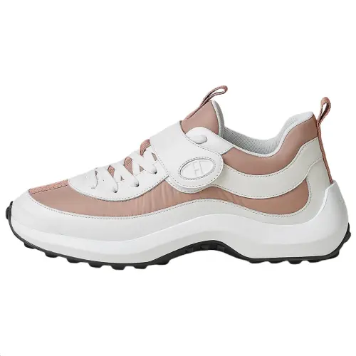 HERMES Loop Calfskin Low top Casual Shoes 4cm Women's Pink