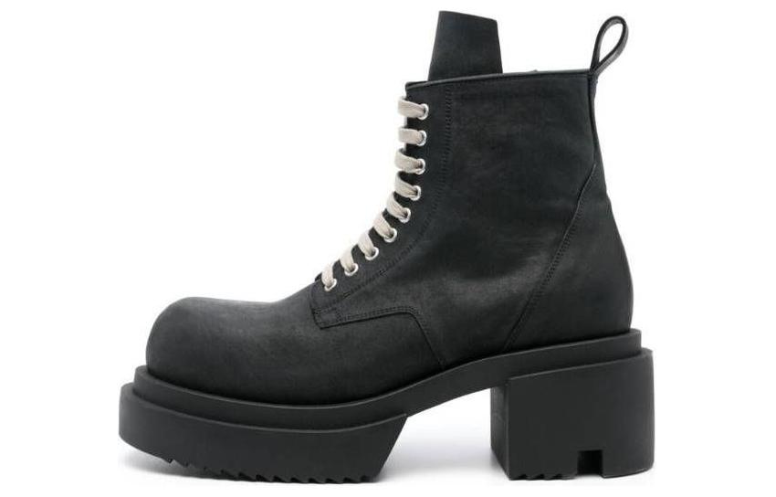 RICK OWENS Low Army Bogun 80mm Leather Boots