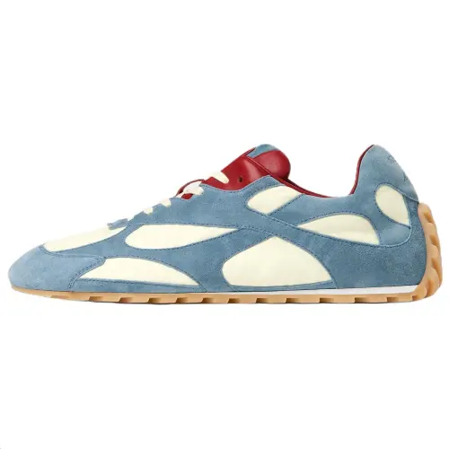 Bottega Veneta Orbit Flash Low top Casual Shoes Men's Ice Blue Mixed With Sea Salt Color
