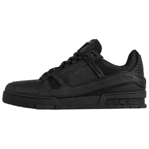 LOUIS VUITTON Trainer 2025 Spring Summer Men's Collection Low top Skateboard Shoes Men's Black