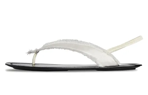 THE ROW One Strap Sandals Women's White