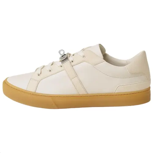 HERMES Day Low top Skateboard Shoes 3cm Men's Beige