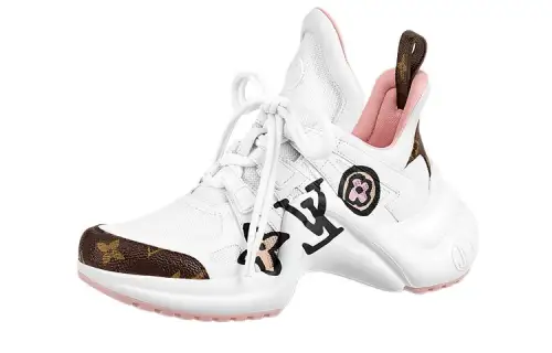 LOUIS VUITTON Archlight 1.0 Sneakers 'White With Large Logo' Women's