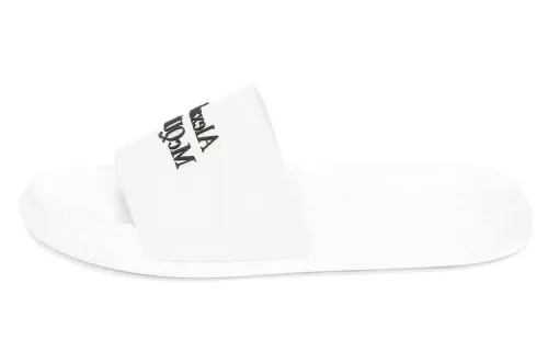 Alexander McQueen Pool Slide White Black