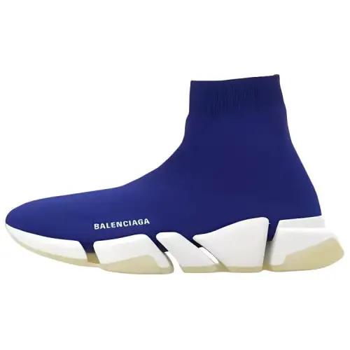 Balenciaga Speed 2.0 Recycled Knit Blue Glow