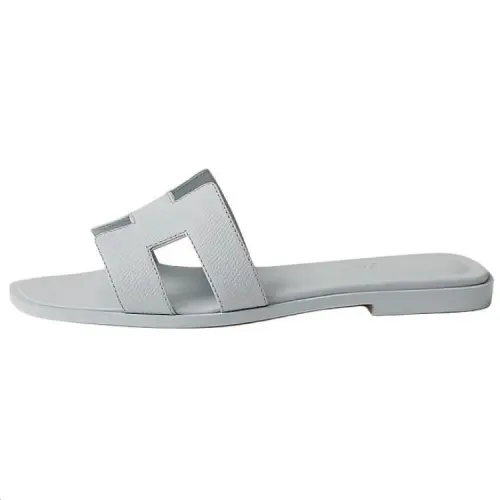 HERMES Oran Slide Slippers Women's Glacier Blue