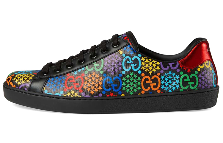 Мужские кроссовки Gucci ACE (черные)