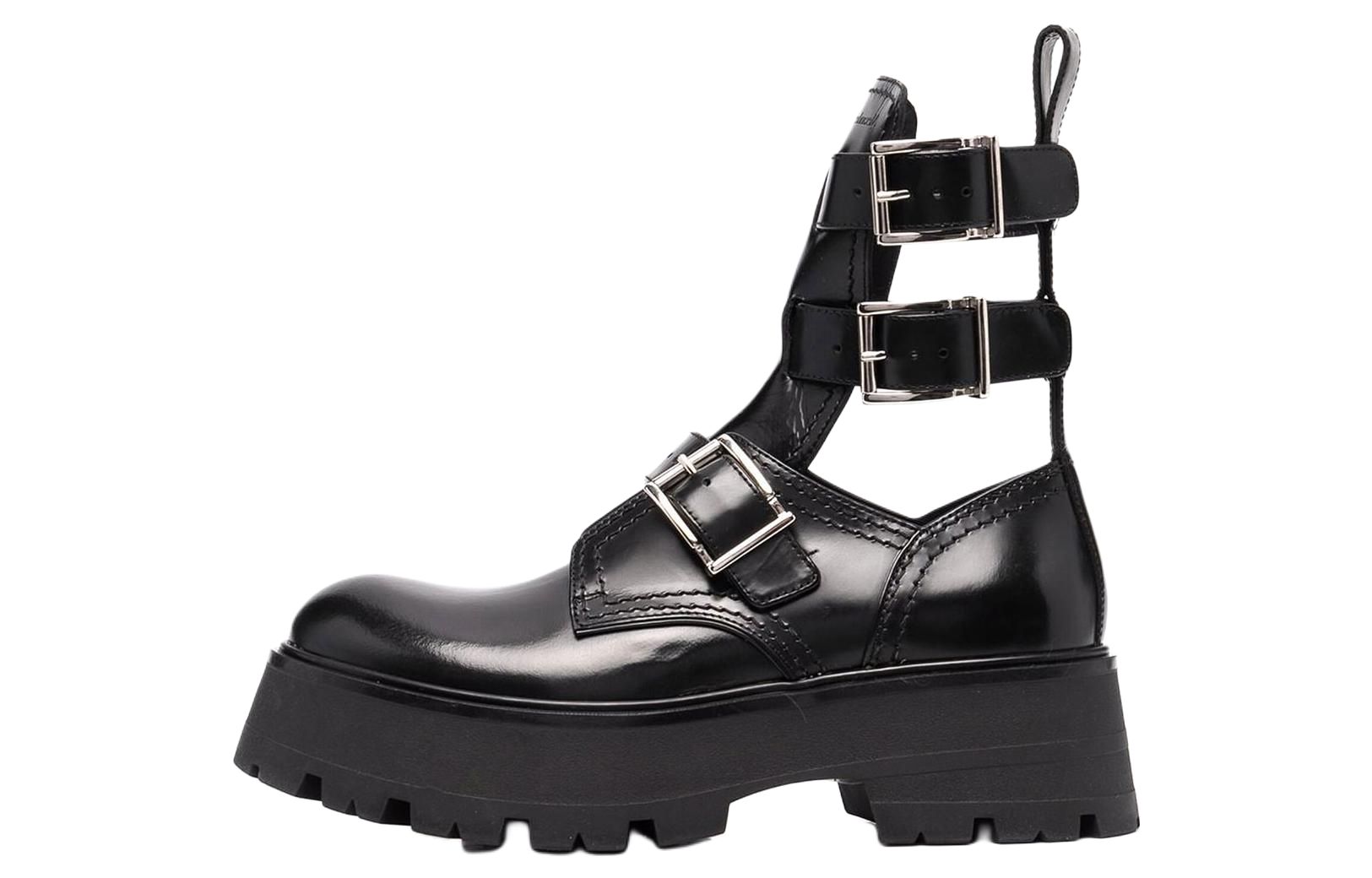 Женские ботинки Alexander McQueen (черные)