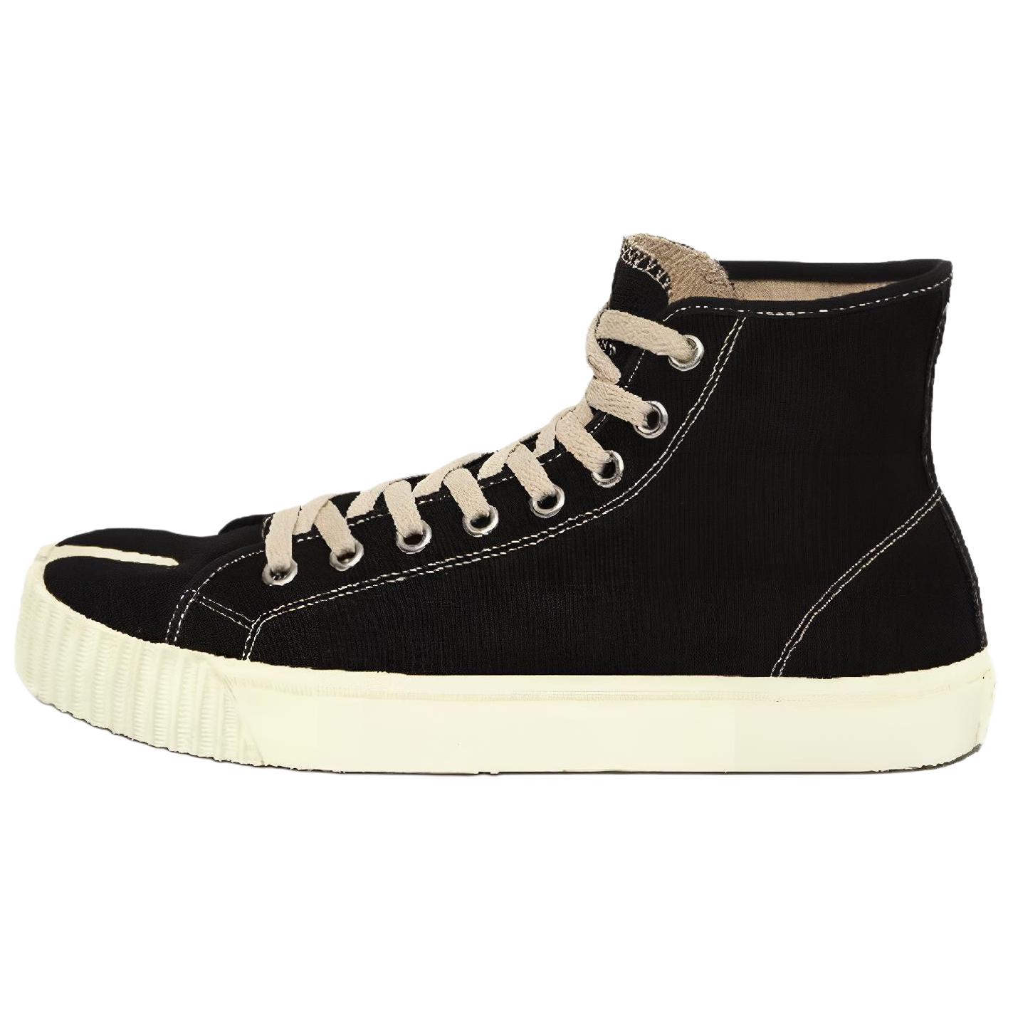 Мужские кеды Maison Margiela Tabi High (черные)